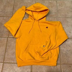 Yellow Gold Champion Stacked Eco Hoodie
